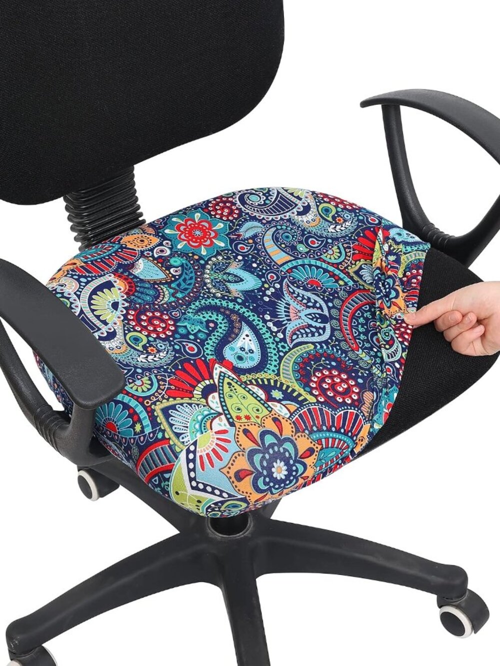 Stretch Printed Office Computer Desk Chair Seat Covers